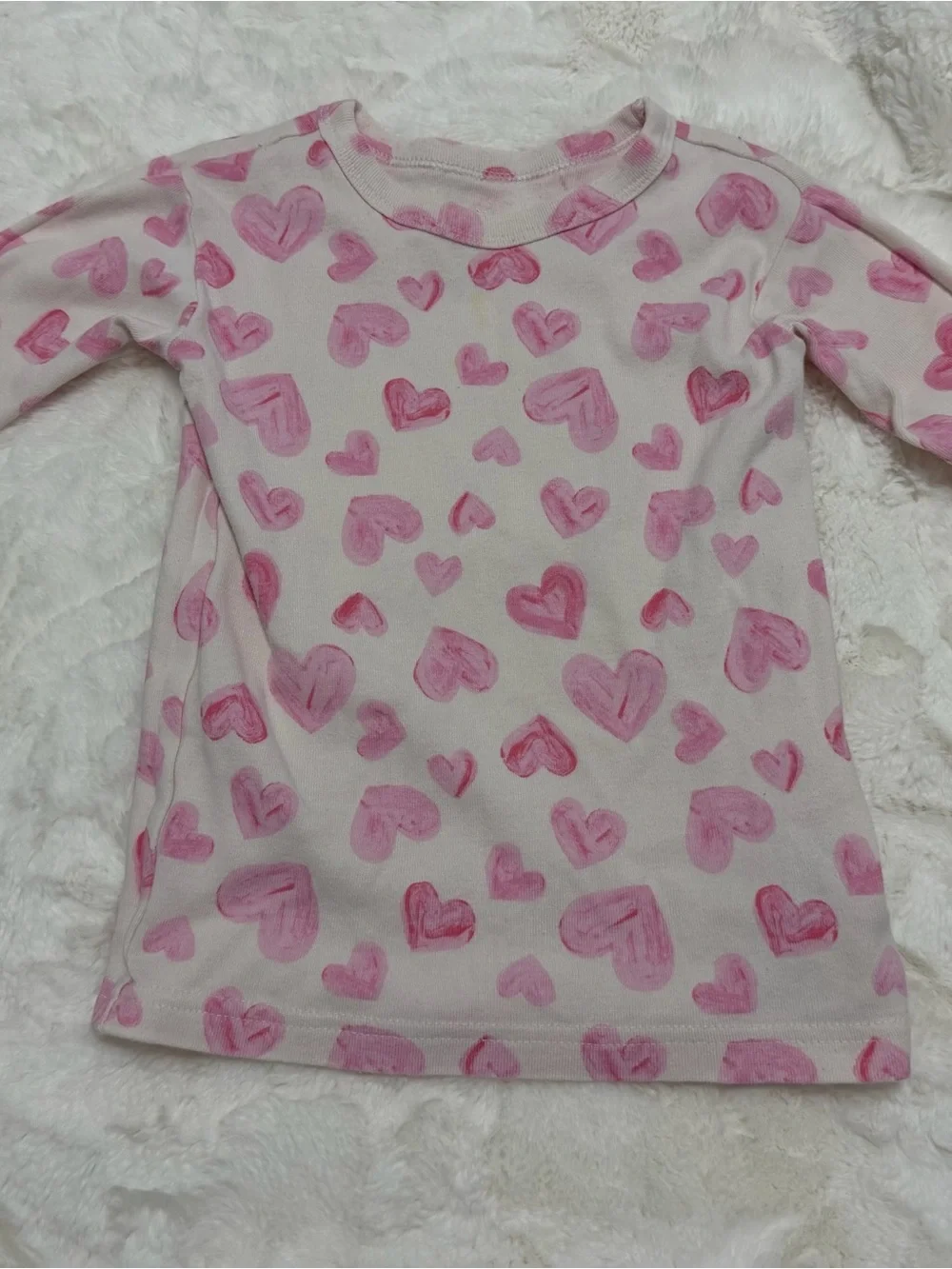 3 set bundle: Gap 3T Girls Pajama Set Long Sleeve Princess, Hearts, Bunny Print